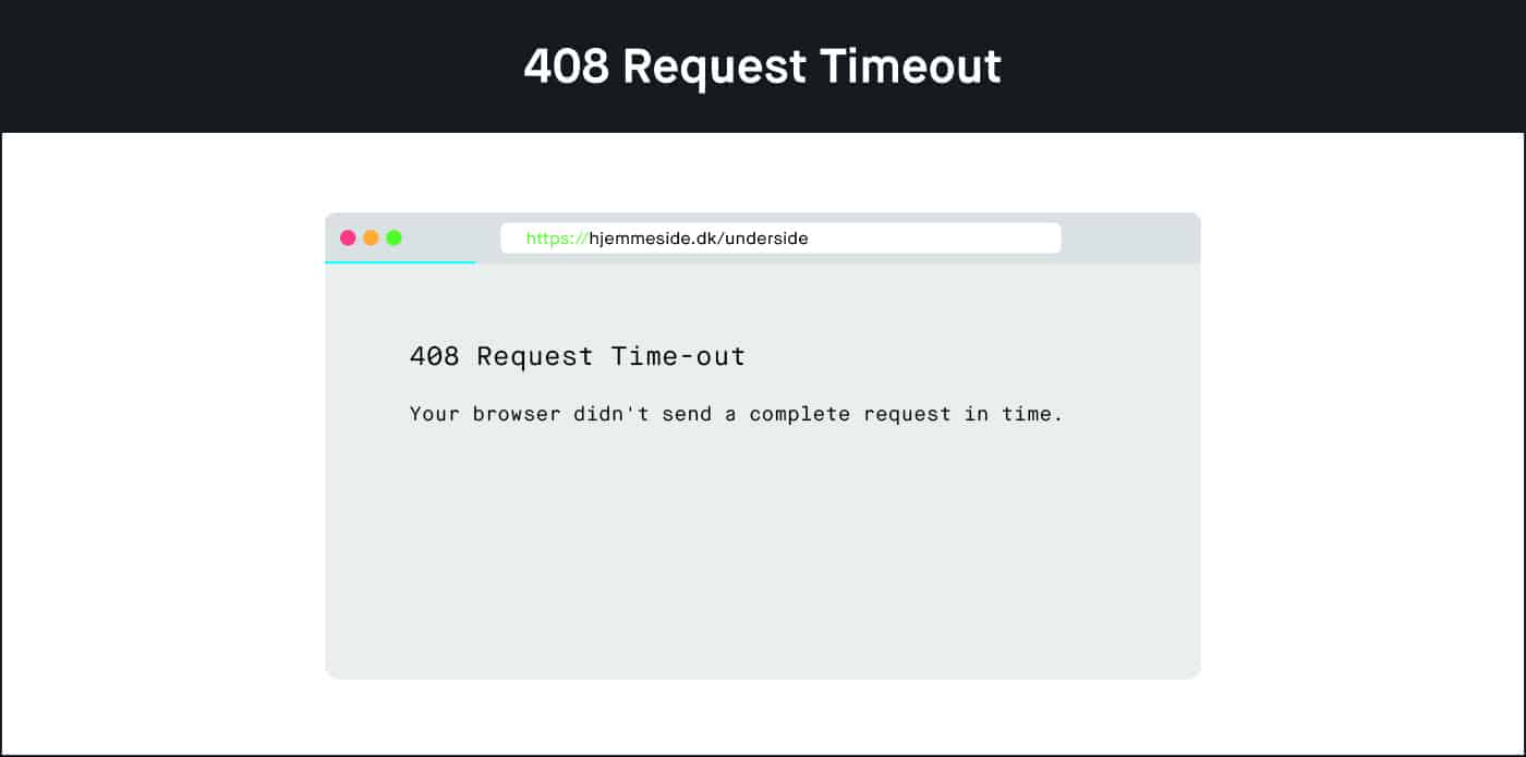 408: Request timeout